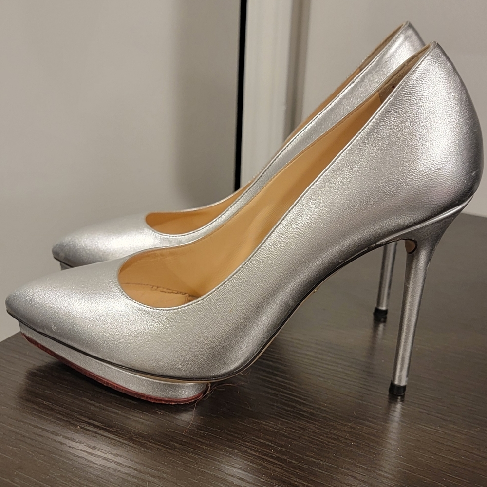 Charlotte Olympia metallic pumps